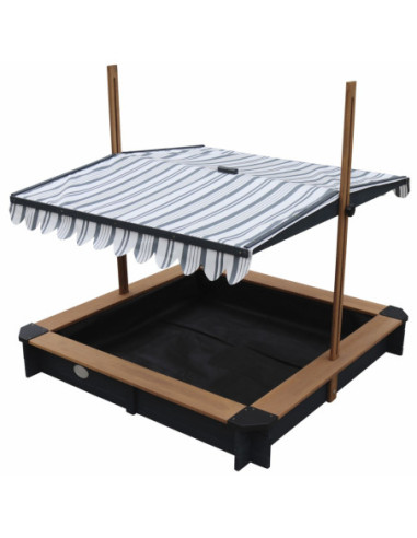 AXI Drewniana Piaskownica z Daszkiem Zamykana z Ławkami