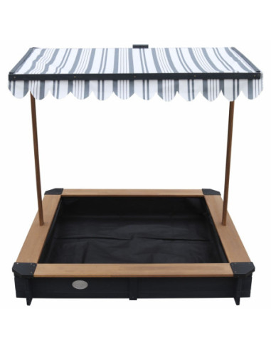 AXI Drewniana Piaskownica z Daszkiem Zamykana z Ławkami