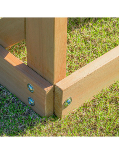 AXI Mitch - Duży Plac Zabaw Drewniany Zjeżdżalnia Hustawki Ścianka Wspinaczkowa + Wieża