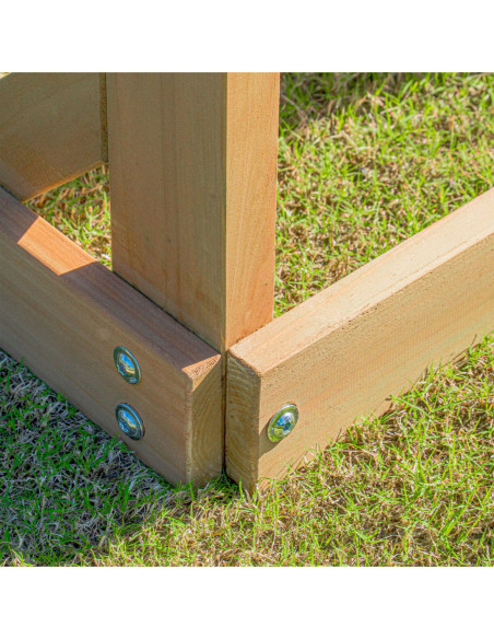 AXI Mitch - Duży Plac Zabaw Drewniany Zjeżdżalnia Hustawki Ścianka Wspinaczkowa + Wieża