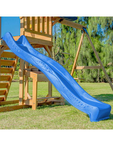 AXI Mitch - Duży Plac Zabaw Drewniany Zjeżdżalnia Hustawki Ścianka Wspinaczkowa + Wieża