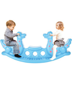 WOOPIE Dino Rocker Balance Swing Light Blue
