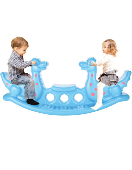 WOOPIE Bujak Dino Huśtawka Równoważna Jasno Niebieski
