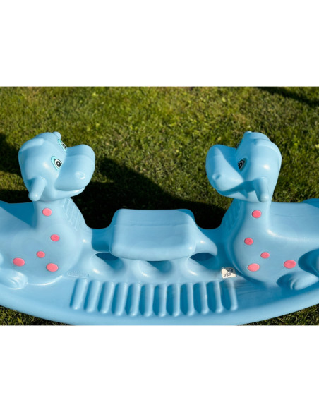 WOOPIE Bujak Dino Huśtawka Równoważna Jasno Niebieski