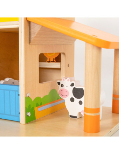 VIGA Drewniany Dom Farmera Zestaw