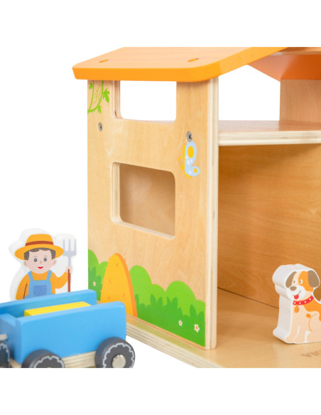 VIGA Drewniany Dom Farmera Zestaw