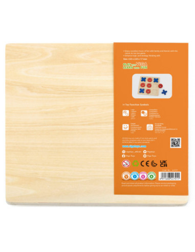 Viga Drewniana Gra Klasyczna Kółko i Krzyżyk