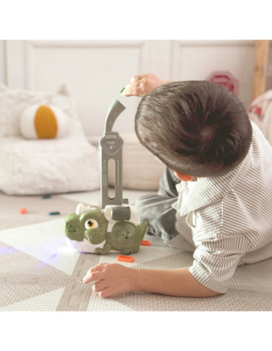 WOOPIE Interaktywna Ciuchcia Dinozaur Domino Pomarańczowy