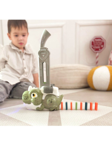 WOOPIE Interaktywna Ciuchcia Dinozaur Domino Pomarańczowy