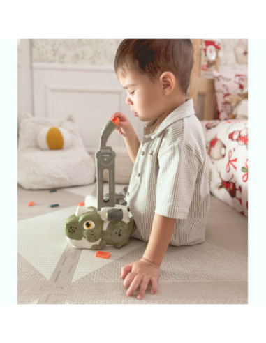 WOOPIE Interaktywna Ciuchcia Dinozaur Domino Pomarańczowy