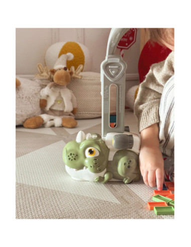 WOOPIE Interaktywna Ciuchcia Dinozaur Domino Pomarańczowy