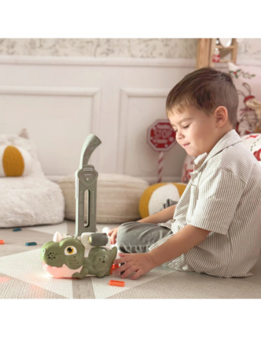 WOOPIE Interaktywna Ciuchcia Dinozaur Domino Pomarańczowy