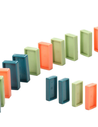 WOOPIE Interaktywna Ciuchcia Dinozaur Domino Pomarańczowy