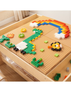 MASTERKIDZ Zestaw 4 Nakładek Na Panel Do Budowania Z Małych Klocków 2