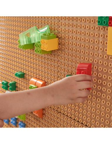 MASTERKIDZ Zestaw 4 Nakładek Na Panel Do Budowania Z Małych Klocków