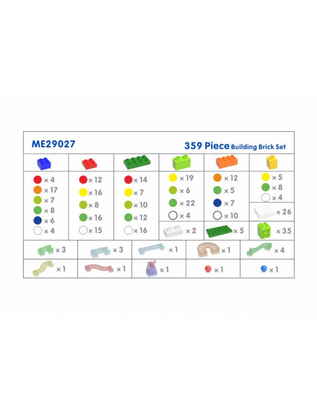 MASTERKIDZ Zestaw Klocków Konstrukcyjnych Tor Kulkowy STEM 359 el.