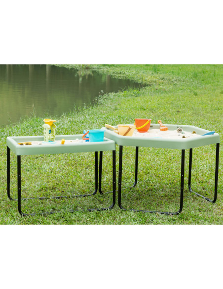 MASTERKIDZ Stolik Sensoryczny Taca Do Zabawy Piaskiem I Wodą