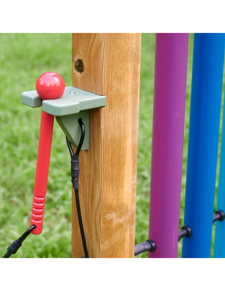 MASTERKIDZ Tęczowe Dzwonki Kolorowa Tablica Do Grania