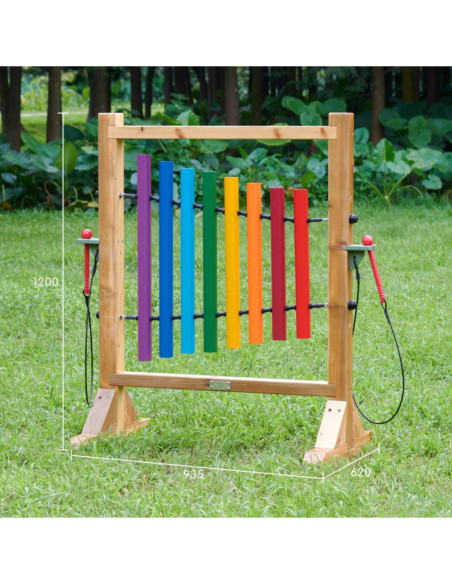 MASTERKIDZ Tęczowe Dzwonki Kolorowa Tablica Do Grania