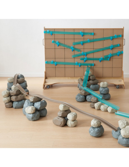 MASTERKIDZ Tor Do Budowania z Kamieniami 96 elementów