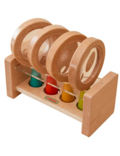 MASTERKIDZ Set of Wooden Magnifying Glasses with Container