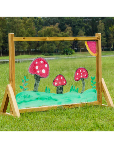 MASTERKIDZ Tablica Akrylkowa Przezroczysta Powierzchnia Malarska