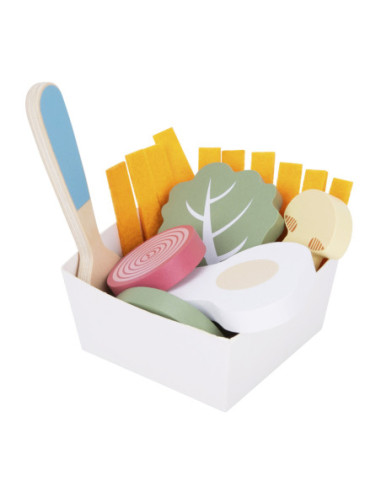 WOOPIE GREEN Zestaw Śniadaniowy z Tacą i Akcesoriami Serwis Pastelowy