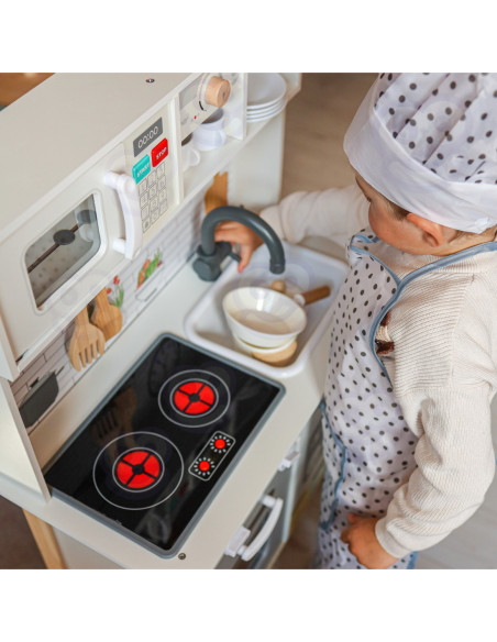 WOOPIE GREEN Drewniana Interaktywna Kuchnia 9w1 z Pralką i Tablicą