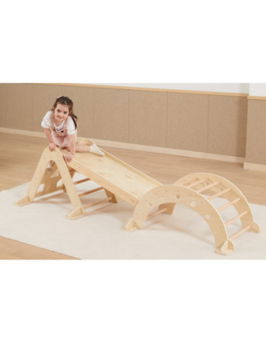 VIGA Drewniany Bujak Naturalny Montessori