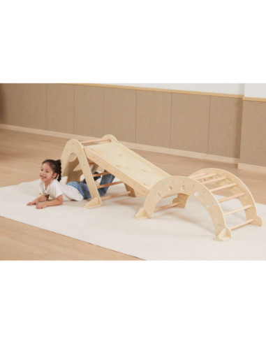 VIGA Drewniany Bujak Naturalny Montessori