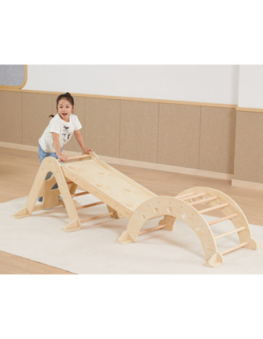 VIGA Drewniany Bujak Naturalny Montessori