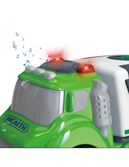 WOOPIE Śmieciarka CITY TRUCK Efekty Dźwiękowe i Świetlne