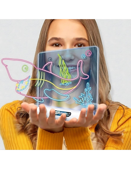 WOOPIE Magnetyczna Tablica 3D Podświetlenie LED do Rysowania