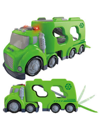 WOOPIE Zielona Laweta CITY TRUCK Efekty Dźwiękowe i Świetlne