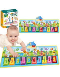 WOOPIE Musical Mat XXL Dinosaurs 2in1 Piano 8 Melodies 110cm