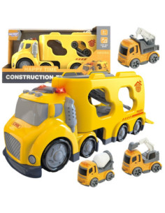 WOOPIE Duża Żółta Laweta City Truck Efekty Dźwiękowe i Świetlne