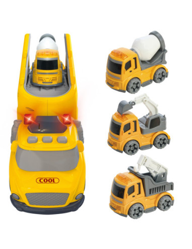 WOOPIE Żółta Laweta CITY TRUCK Efekty Dźwiękowe i Świetlne