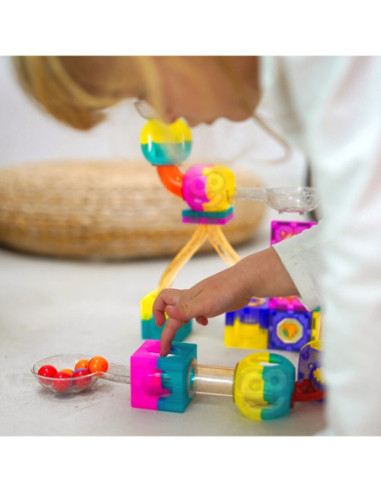 WOOPIE Klocki Magnetyczne Tor Kulkowy 89 el.