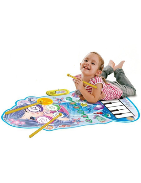 WOOPIE Mata Muzyczna Syrenka 2w1 Perkusja Interaktywna