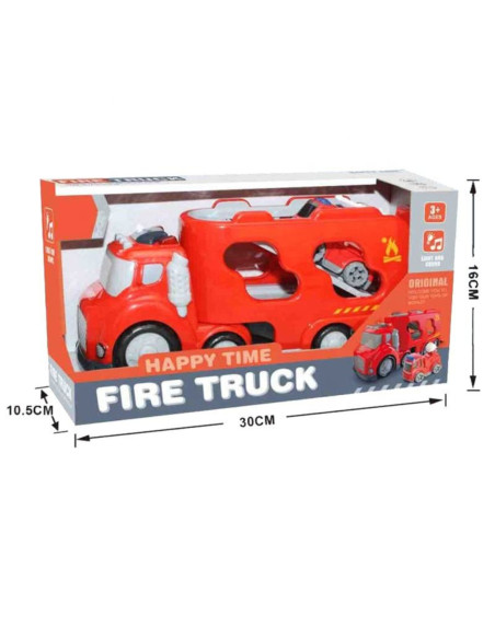 WOOPIE Czerwona Laweta CITY TRUCK Efekty Dźwiękowe i Świetlne