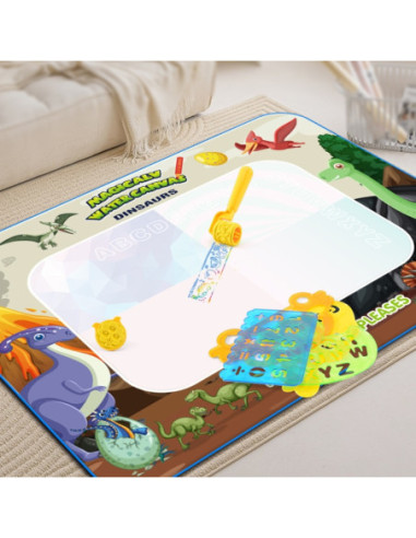 WOOPIE Magiczna Mata do Malowania Wodą XXL Pieczątki Cyferki 100cm