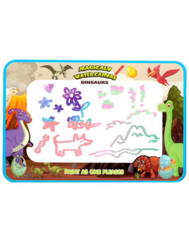 WOOPIE Magiczna Mata do Malowania Wodą XXL Pieczątki Cyferki 100cm