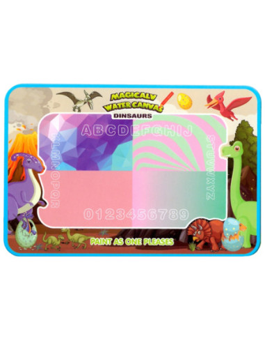 WOOPIE Magiczna Mata do Malowania Wodą XXL Pieczątki Cyferki 100cm