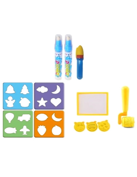 WOOPIE Magiczna Mata do Malowania Wodą XXL Pieczątki Cyferki 100cm