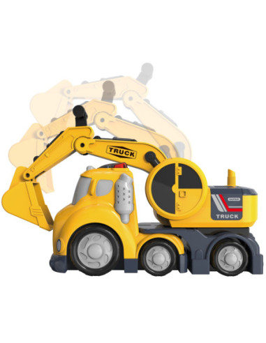 WOOPIE Koparka CITY TRUCK Efekty Dźwiękowe i Świetlne