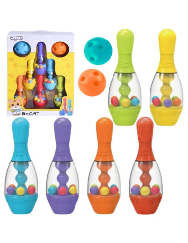 WOOPIE Kolorowe Kręgle Dla Dzieci 8 el.