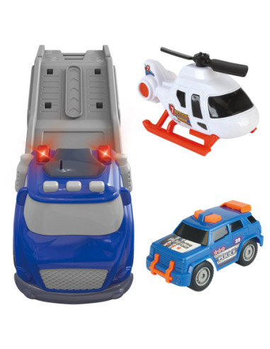 WOOPIE Niebieska Laweta CITY TRUCK Efekty Dźwiękowe i Świetlne