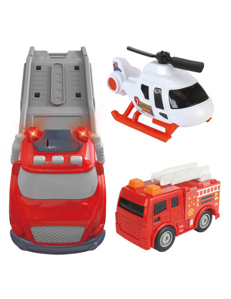 WOOPIE Czerwona Laweta CITY TRUCK Efekty Dźwiękowe i Świetlne