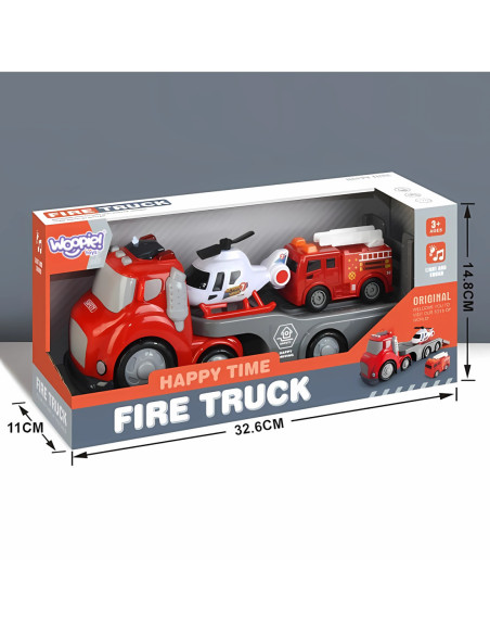 WOOPIE Czerwona Laweta CITY TRUCK Efekty Dźwiękowe i Świetlne