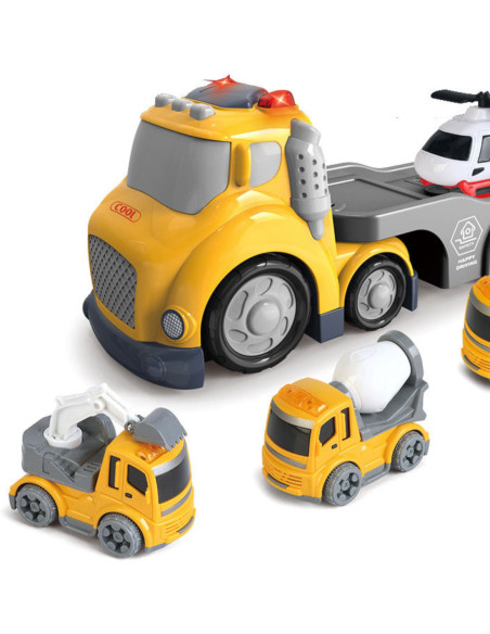 WOOPIE Żółta Laweta CITY TRUCK Efekty Dźwiękowe i Świetlne